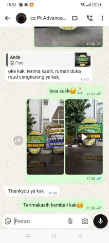 Testimonial Papan Bunga Pernikahan cieunteung