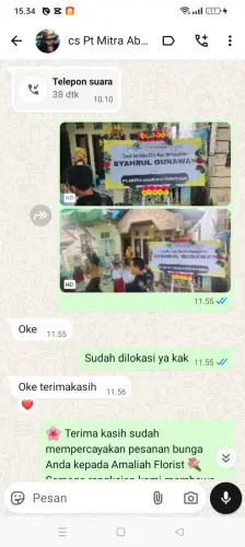 Testimonial Papan Bunga cieunteung